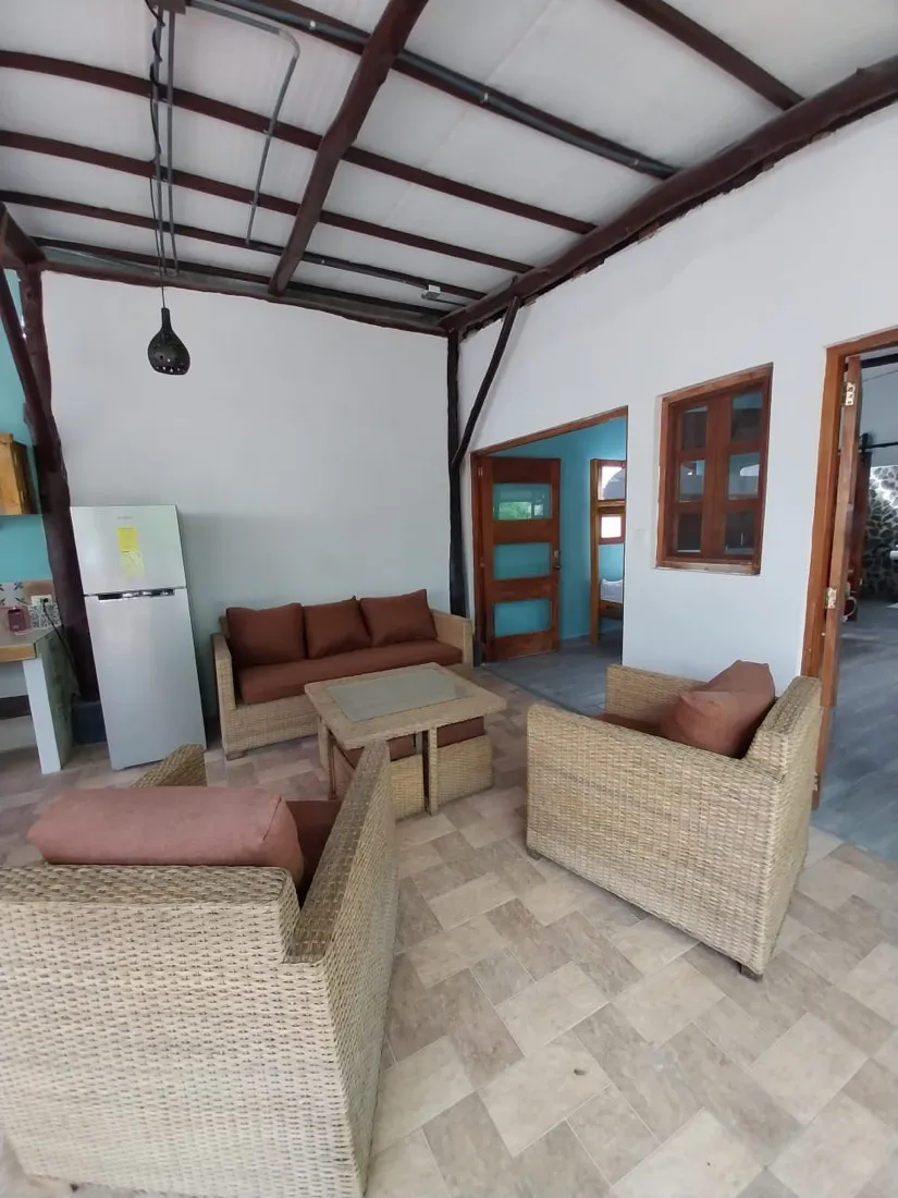 The Grand Suite's open-air living room